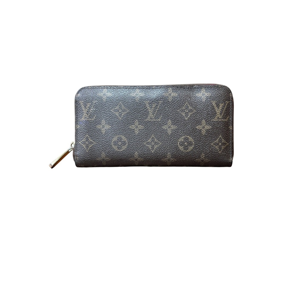 Monogram Louis Vuitton Zippy Wallet Coated Canvas Brown Vintage - Picture 3 of 9